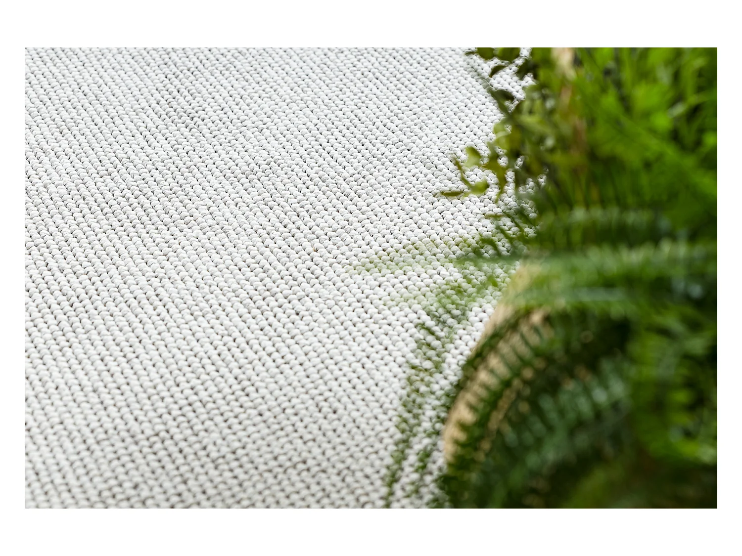 Tapis CASABLANCA LOOM argent, bouclé, doux intérieur et extérieur 200x400 cm