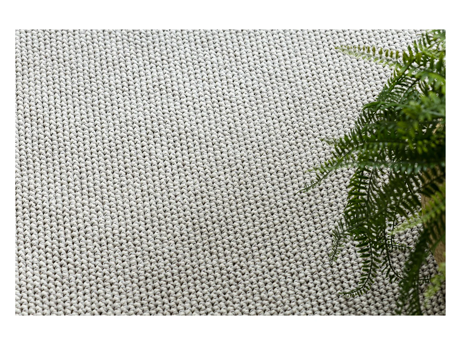 Tapis CASABLANCA LOOM cercle argent, bouclé, doux intérieur et exté cercle 200 cm