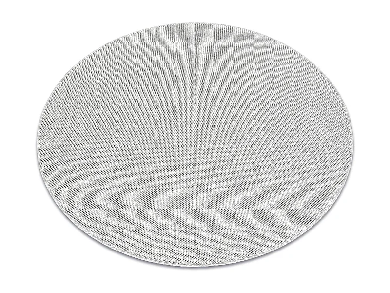 Tapijt CASABLANCA LOOM cirkel zilverkleuring, lus, zacht binnen & buit cercle 200 cm