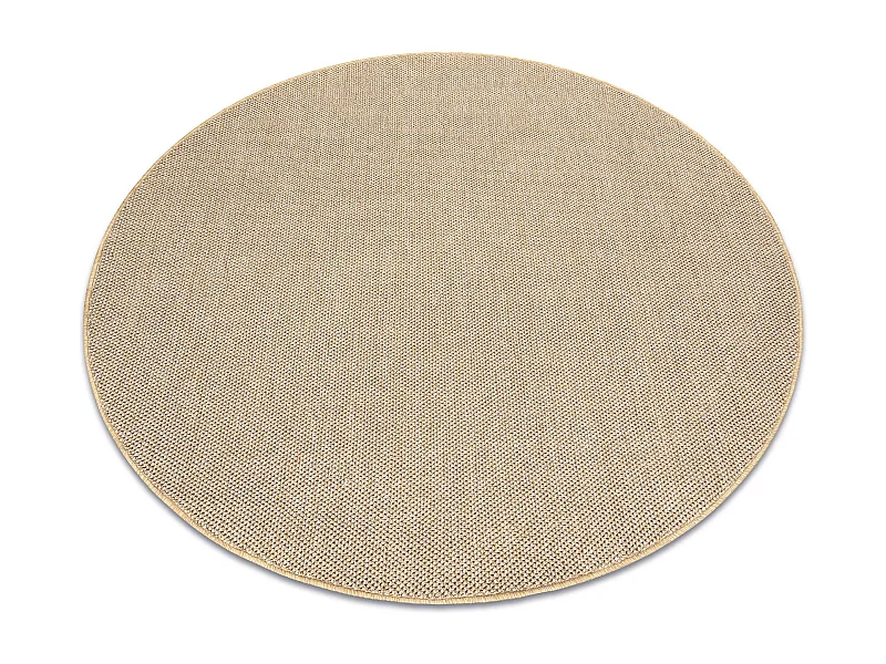 Tapis CASABLANCA LOOM cercle beige, bouclé, doux intérieur et extér cercle 100 cm