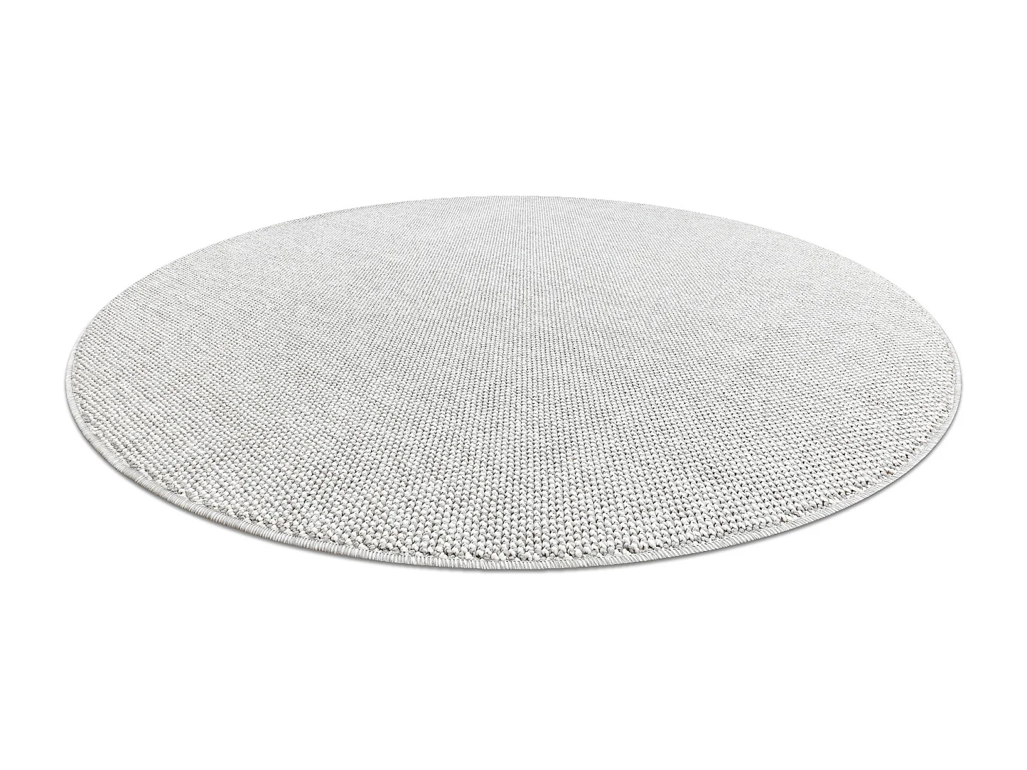 Tapis CASABLANCA LOOM cercle argent, bouclé, doux intérieur et exté cercle 80 cm