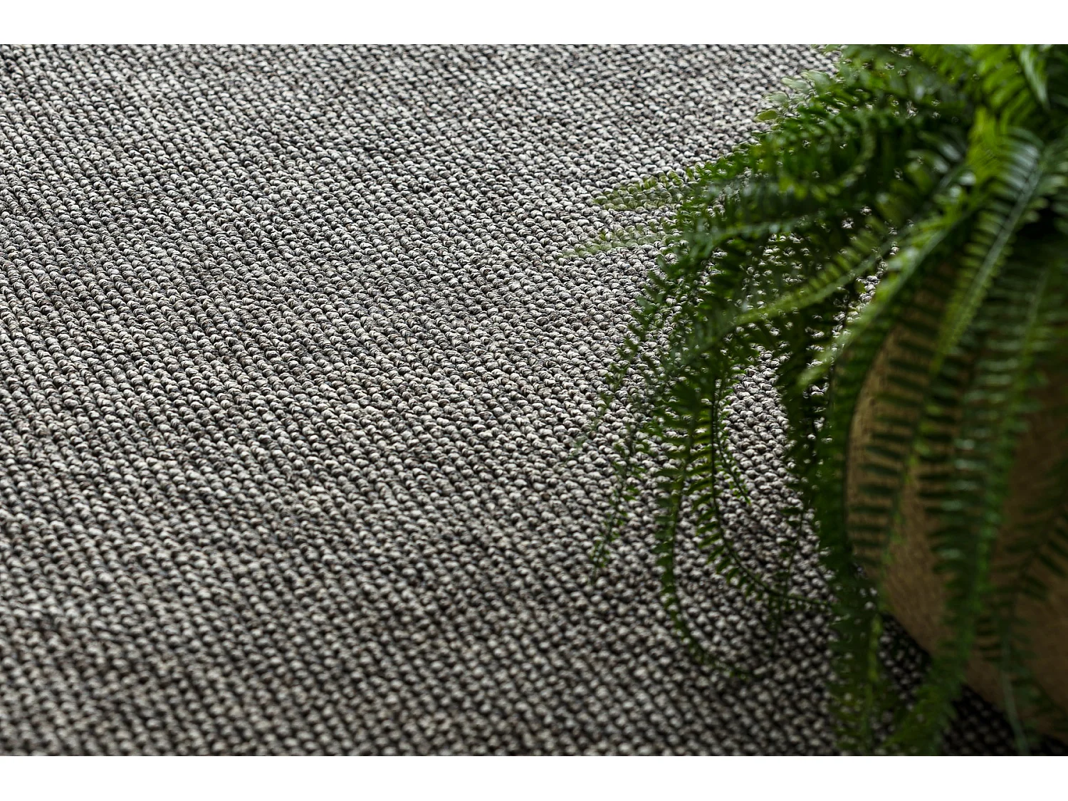 Tapis CASABLANCA LOOM cercle gris, bouclé, doux intérieur et extéri cercle 200 cm