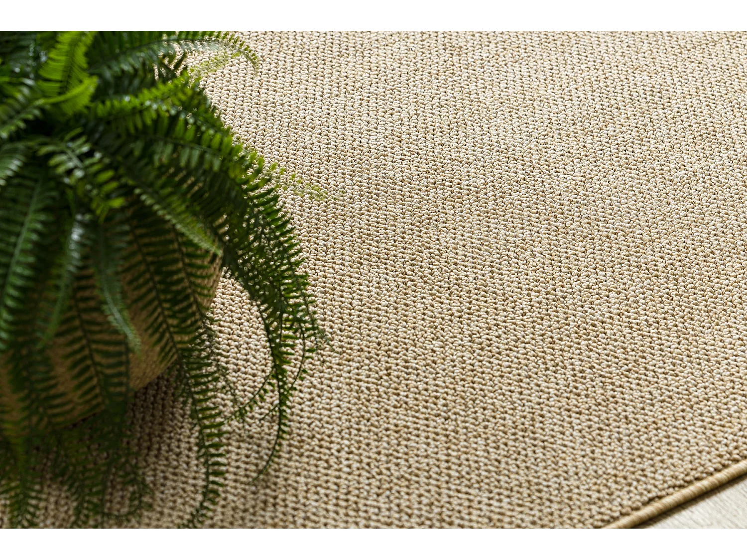 Tapis CASABLANCA LOOM beige, bouclé, doux intérieur et extérieur 100x200 cm