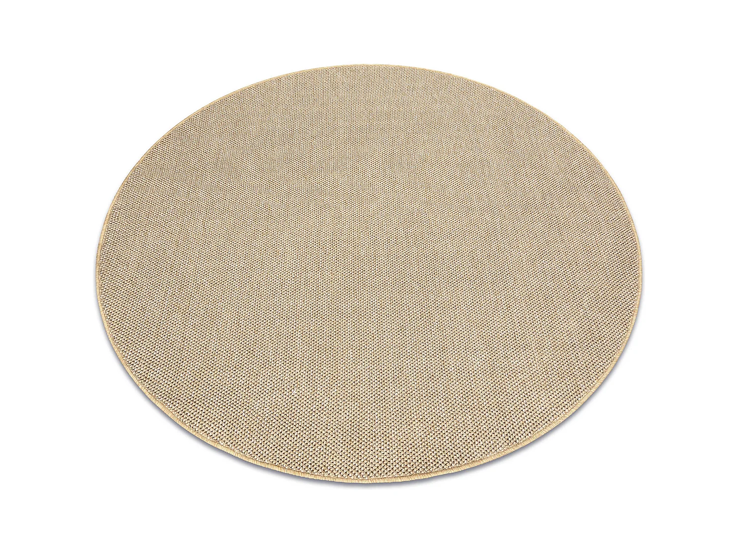 Tapis CASABLANCA LOOM cercle beige, bouclé, doux intérieur et extér cercle 80 cm
