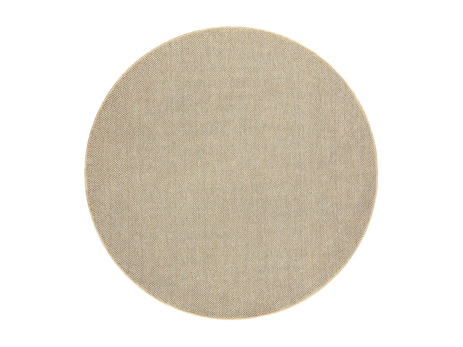 Tapis CASABLANCA LOOM cercle beige, bouclé, doux intérieur et extér cercle 80 cm