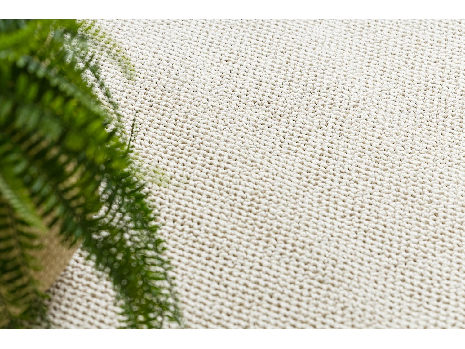 Tapis CASABLANCA LOOM crème, bouclé, doux intérieur et extérieur 350x400 cm