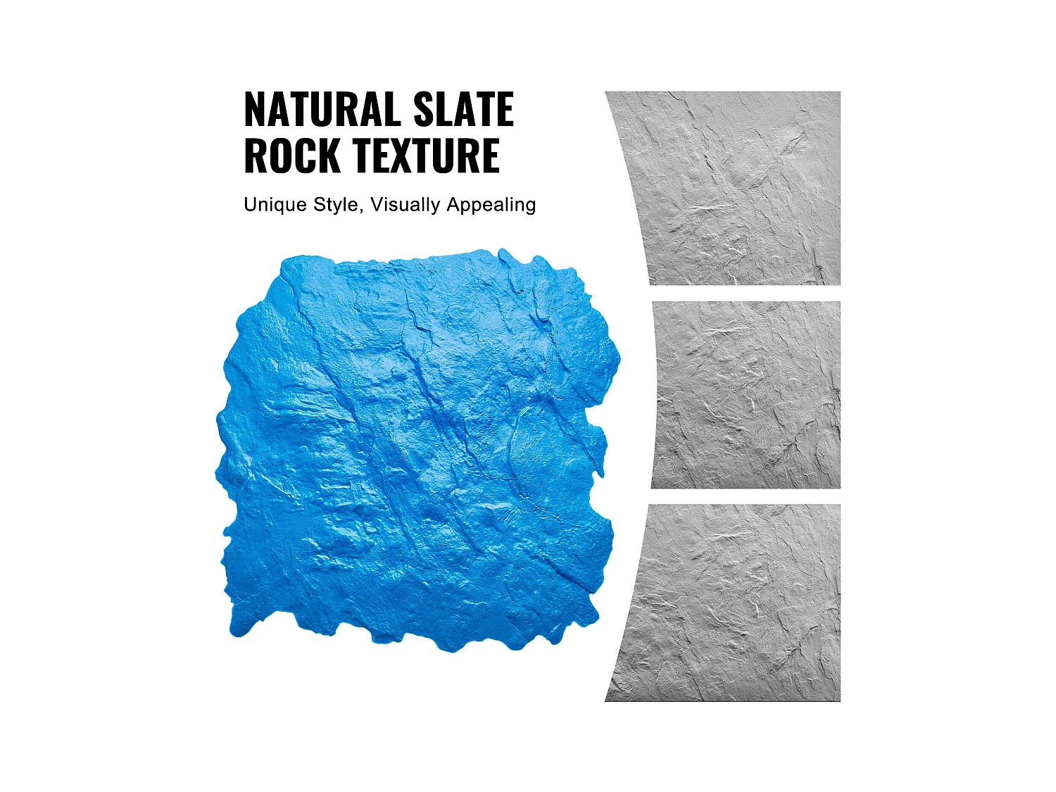 Stempelmat voor Beton SucceBuy, 430 x 430 mm, Gestructureerde Polyurethaanhuid voor Gieten