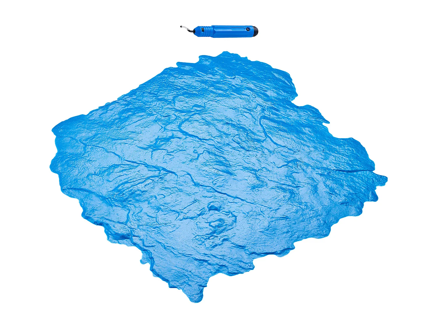 Tapis de Tampon pour Béton SucceBuy, 430 x 430 mm, Peau Texturée en Polyuréthane pour Moulage