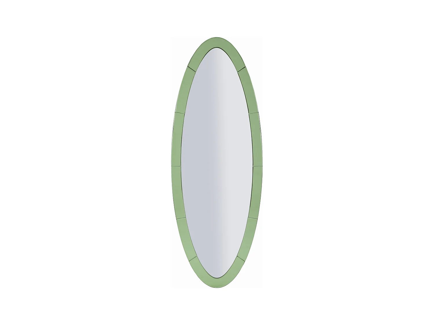 Miroir mural avec cadre en verre vert cm 55x2x150