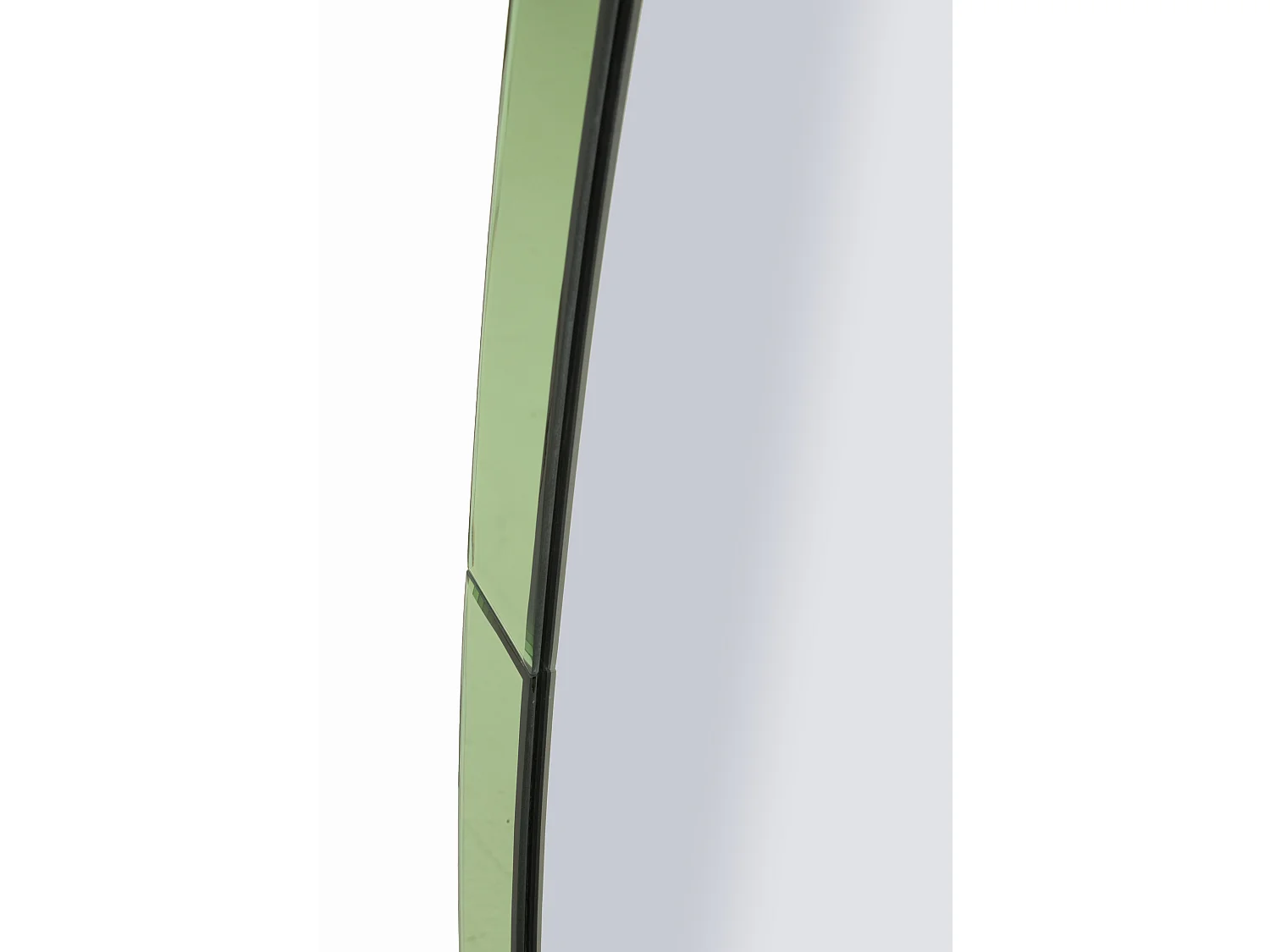 Miroir mural avec cadre en verre vert cm 55x2x150