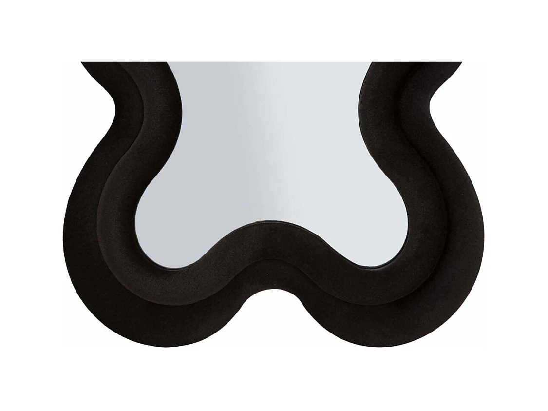 Miroir mural avec cadre en velours noir cm 58x4x160