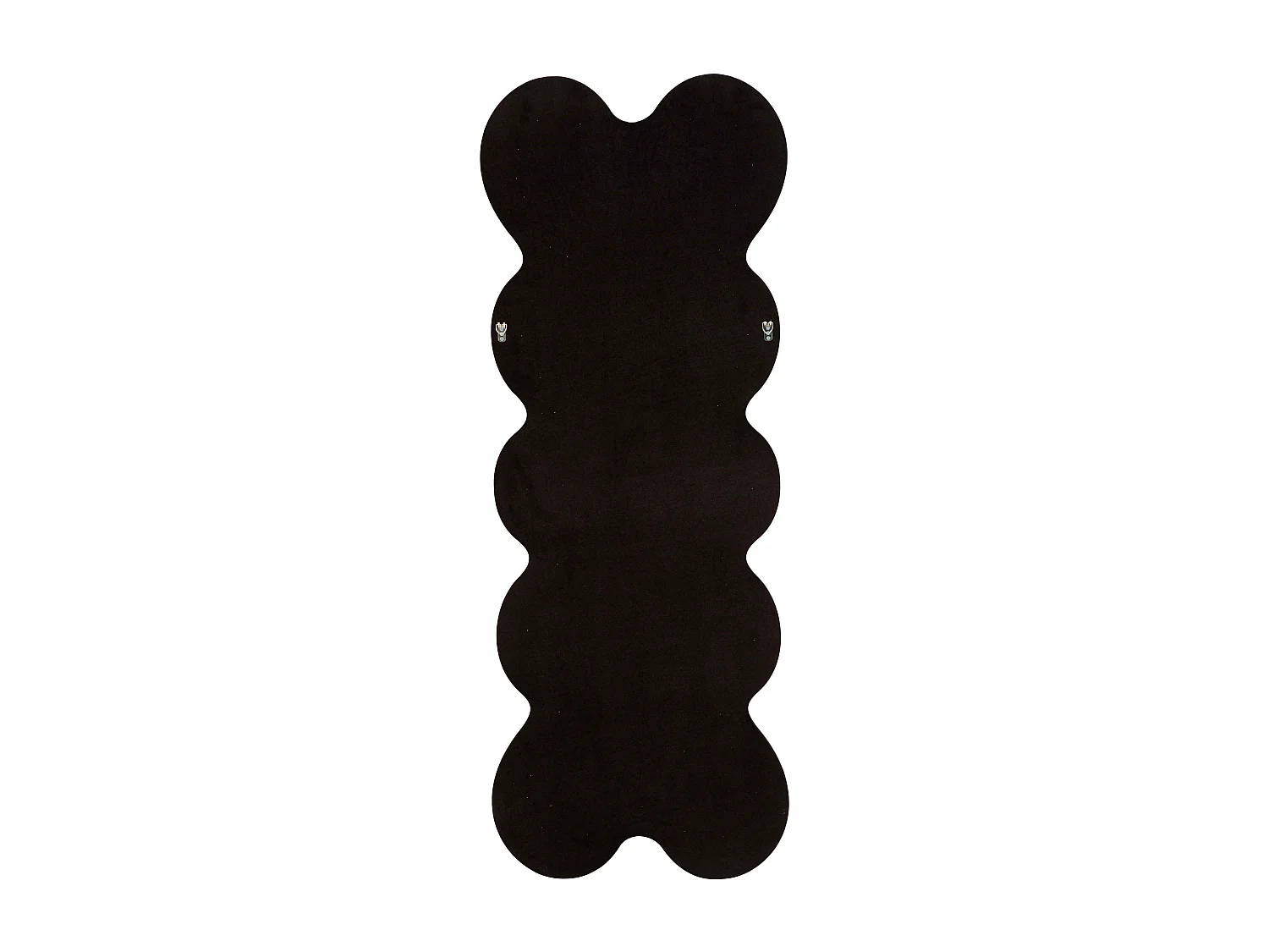 Miroir mural avec cadre en velours noir cm 58x4x160