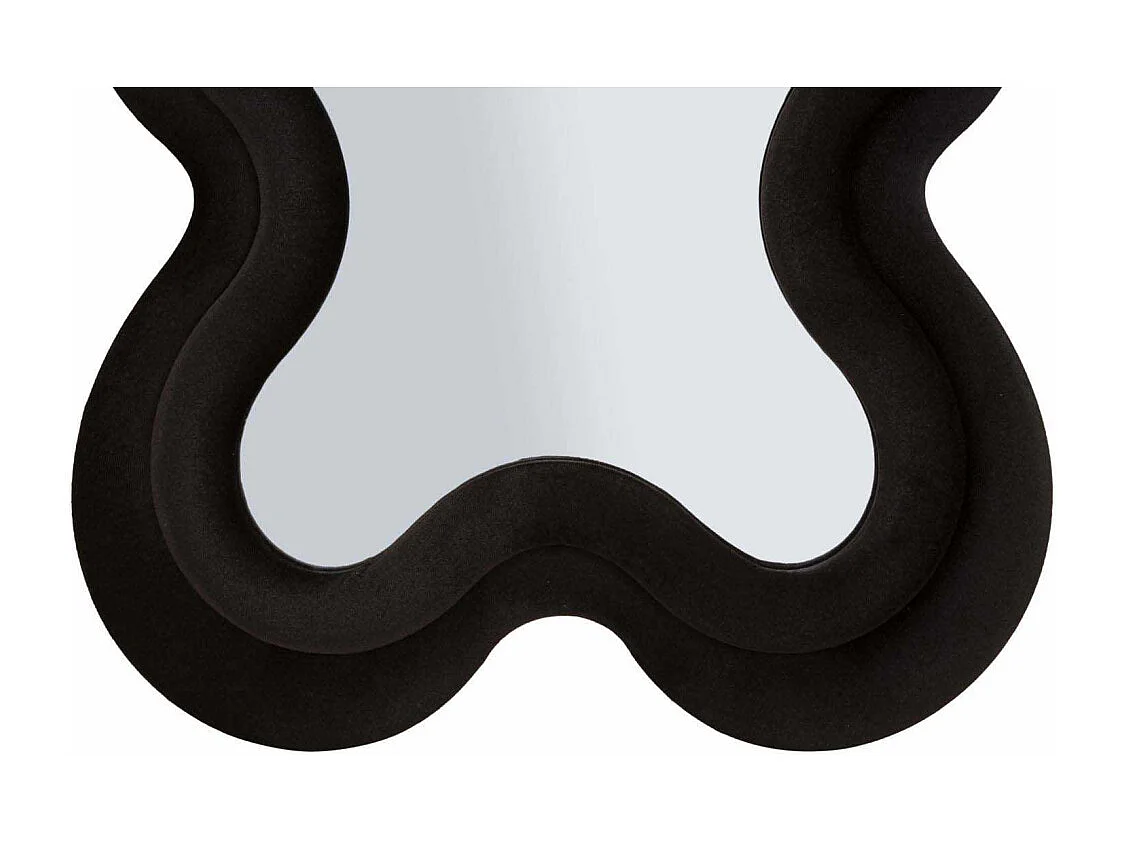 Miroir Mural en Velours "Monica" 160cm Noir