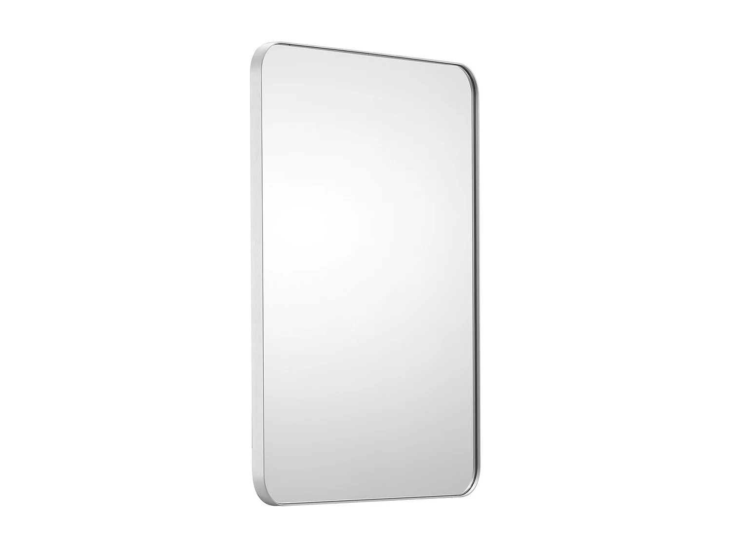 Miroir Rectangulaire, SucceBuy Miroir Mural Carré 55,9 × 76,2 cm avec Cadre en Aluminium