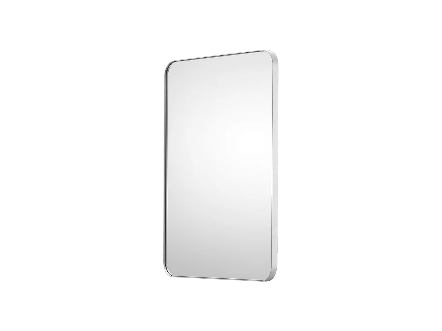 Miroir Rectangulaire, SucceBuy Miroir Mural Carré 55,9 × 76,2 cm avec Cadre en Aluminium