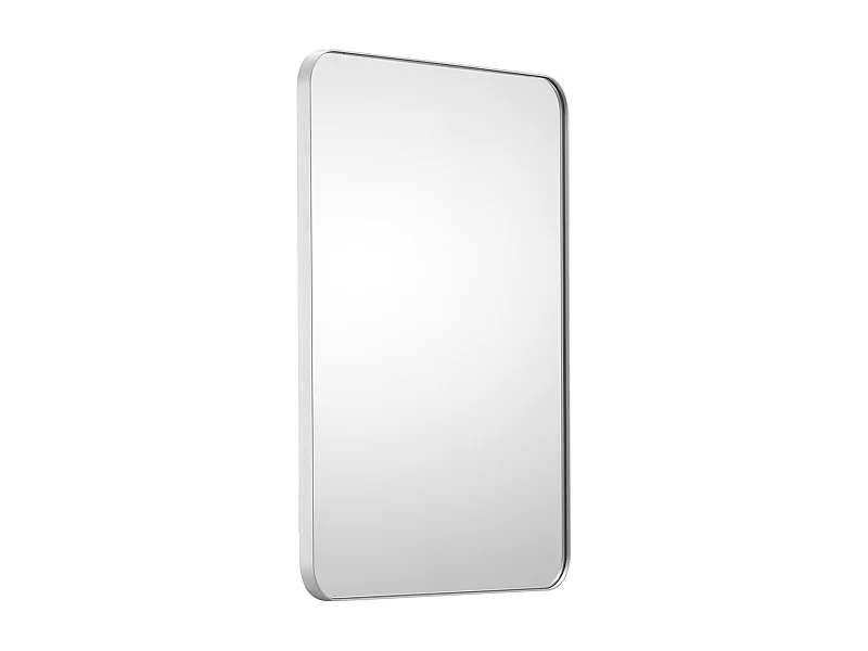 Miroir Rectangulaire, SucceBuy Miroir Mural Carré 55,9 × 76,2 cm avec Cadre en Aluminium