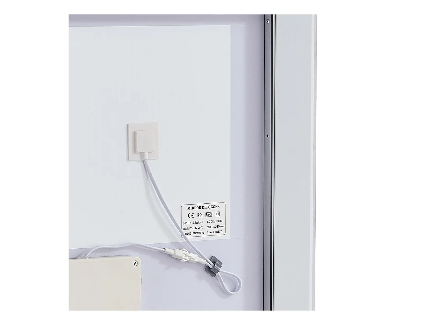 Miroir Mural SucceBuy, 60 x 80 cm, Miroir de Salle de Bain LED, Antibuée, 3 Couleurs à Intensité Variable pour une Routine de Maquillage Impeccable