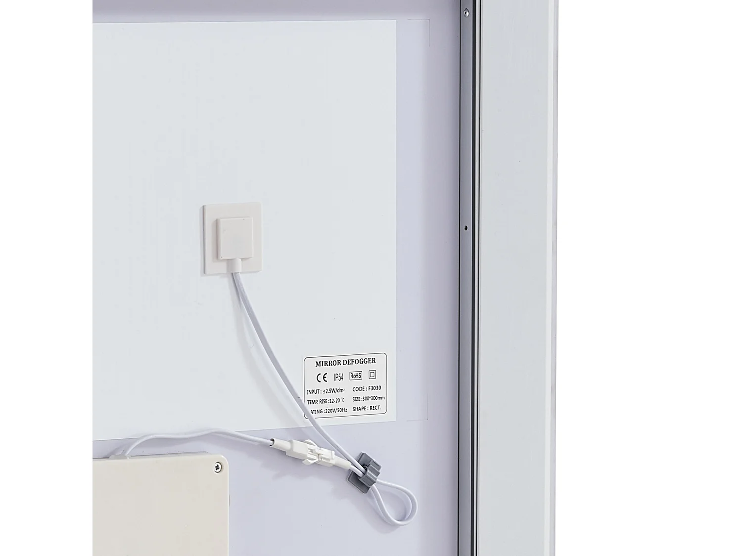 Miroir Mural SucceBuy, 60 x 80 cm, Miroir de Salle de Bain LED, Antibuée, 3 Couleurs à Intensité Variable pour une Routine de Maquillage Impeccable