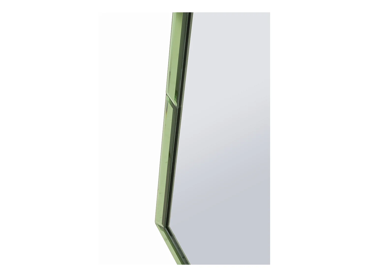 Miroir mural avec cadre en verre vert cm 55x2x150
