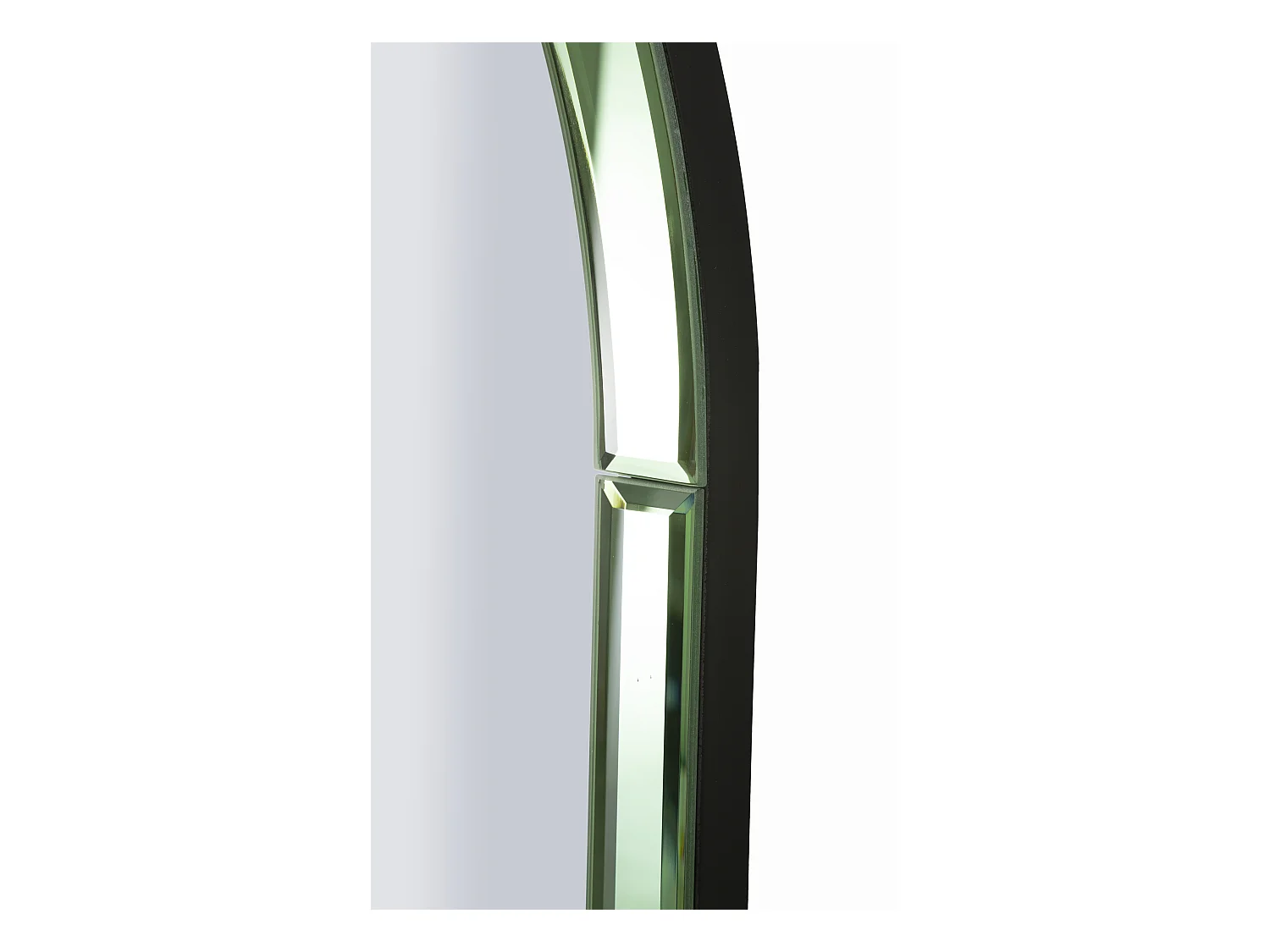 Miroir mural avec cadre en verre vert cm 55x2x150