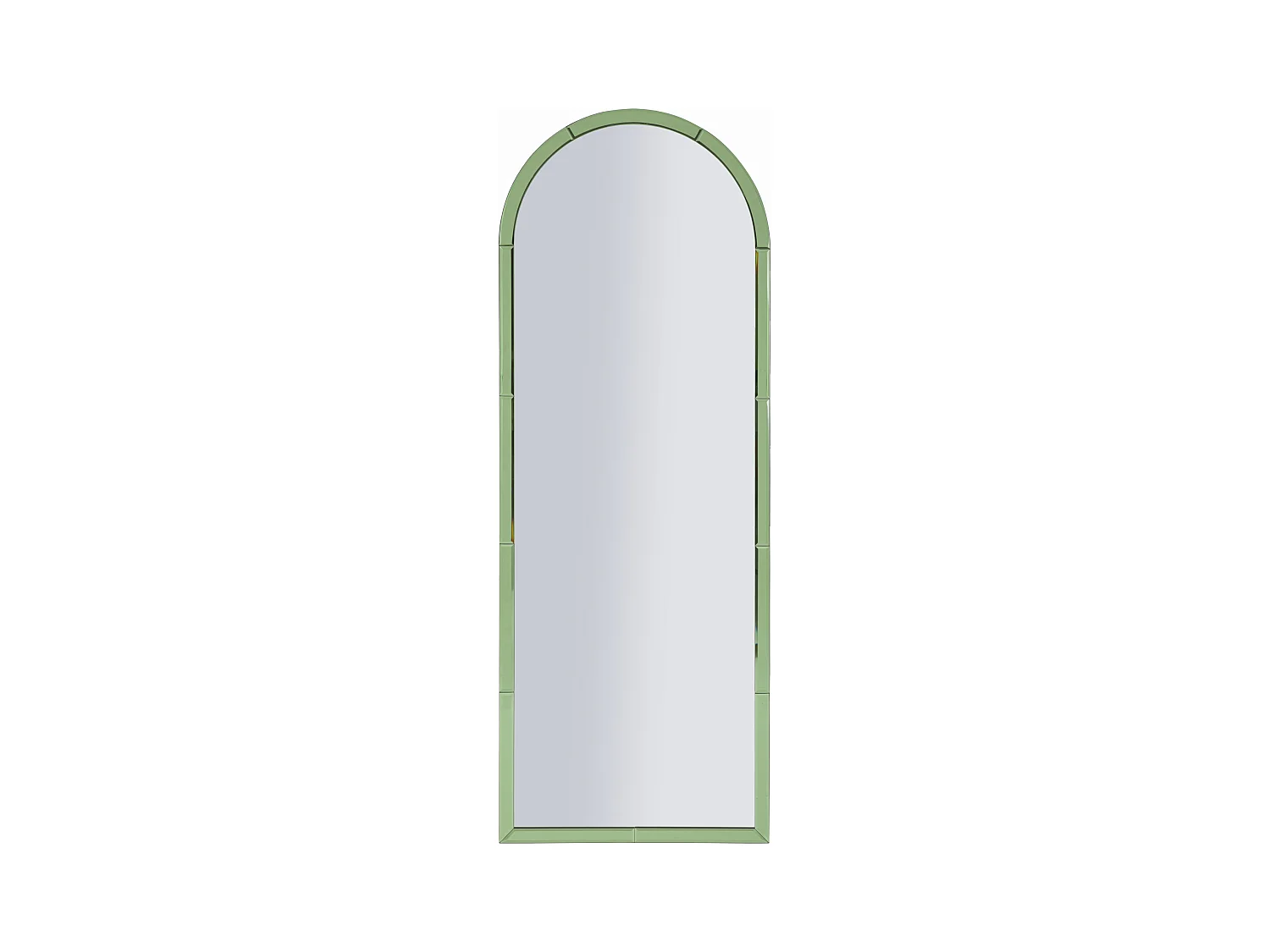 Miroir mural avec cadre en verre vert cm 55x2x150