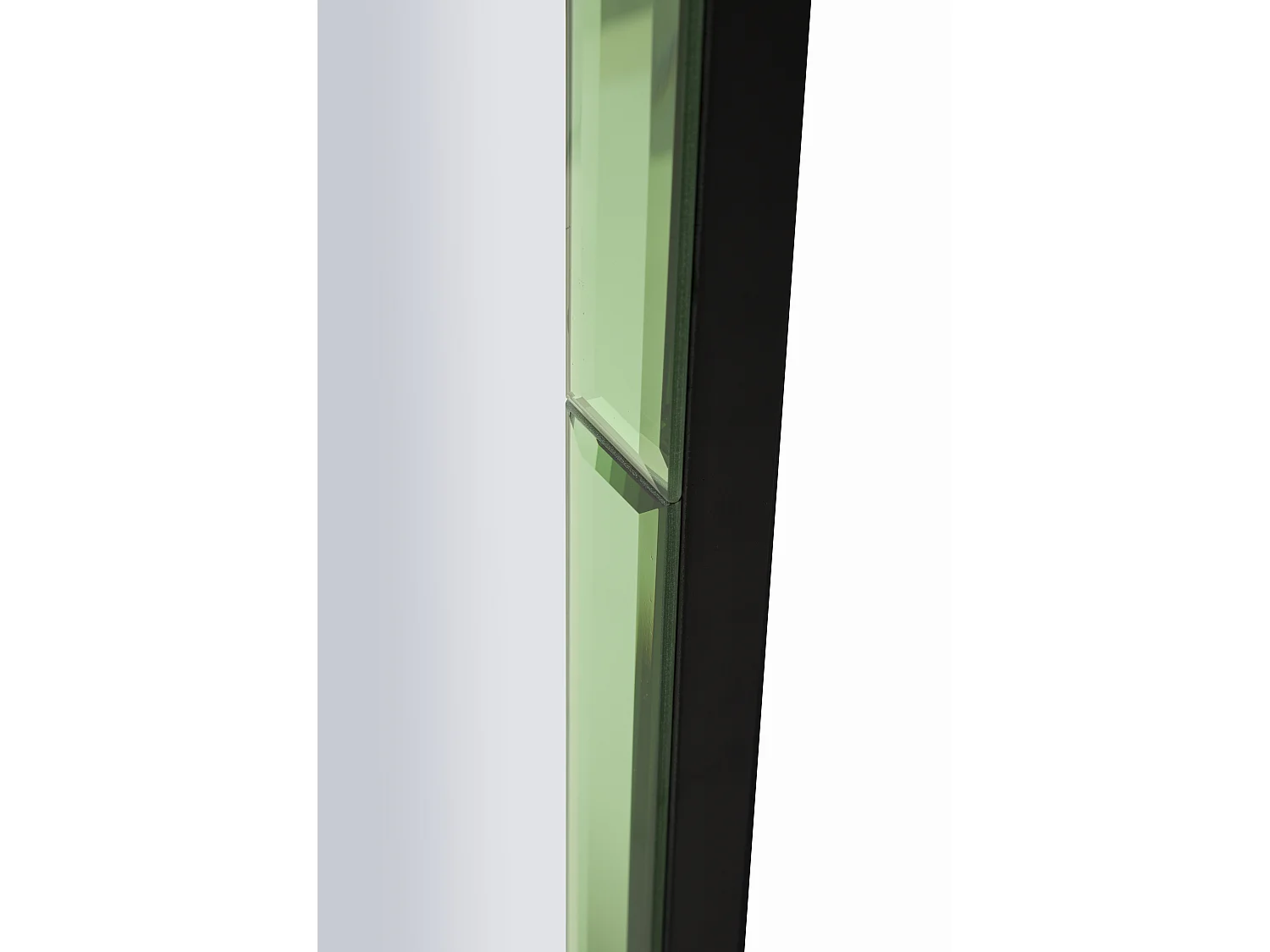 Miroir mural avec cadre en verre vert cm 55x2x150