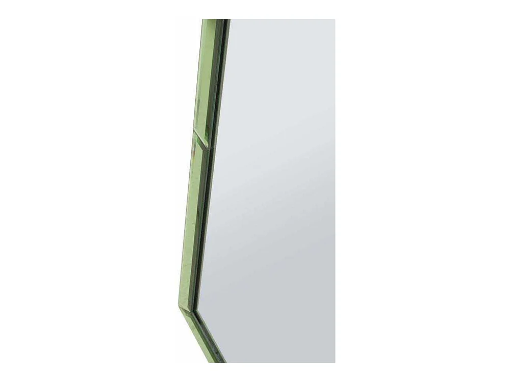 Wandspiegel met groene glazen lijst, 55x2x150 cm