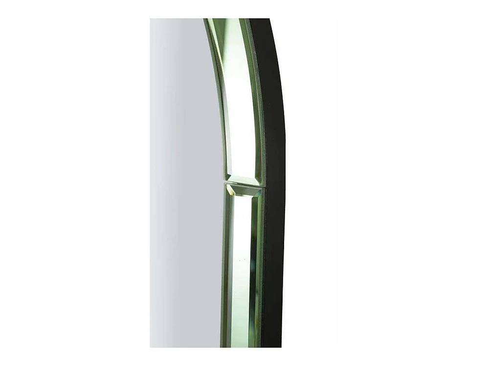Wandspiegel met groene glazen lijst, 55x2x150 cm