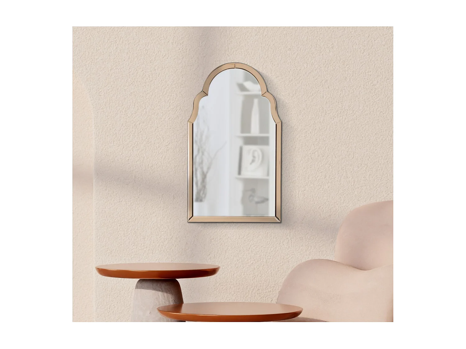 Miroir Mural "Tangier" 80cm Rose