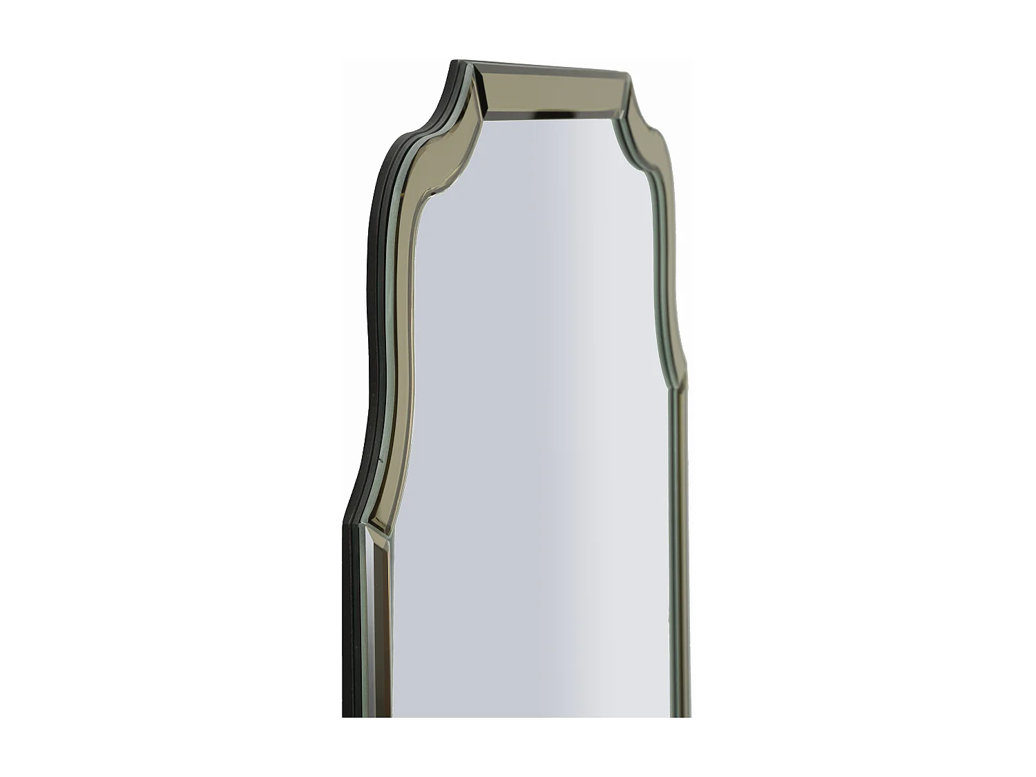 Miroir mural avec cadre en verre doré cm 60x1x90