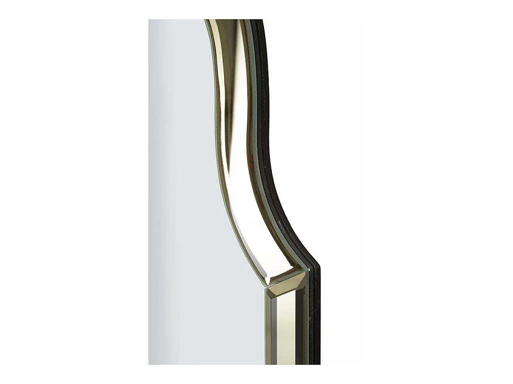 Wandspiegel mit Glasrahmen goldfarben 60x1x90 cm