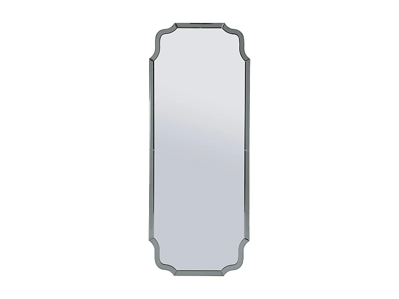 Miroir mural avec cadre en verre gris cm 60x2x150