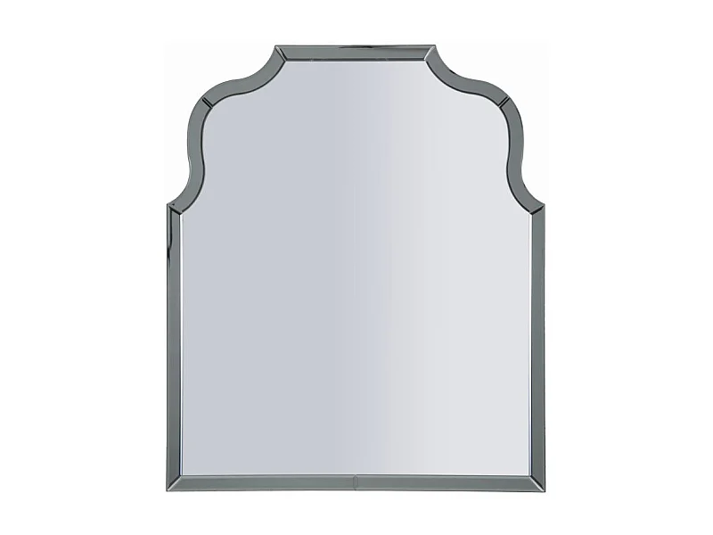 Miroir mural avec cadre en verre gris cm 85x1x100