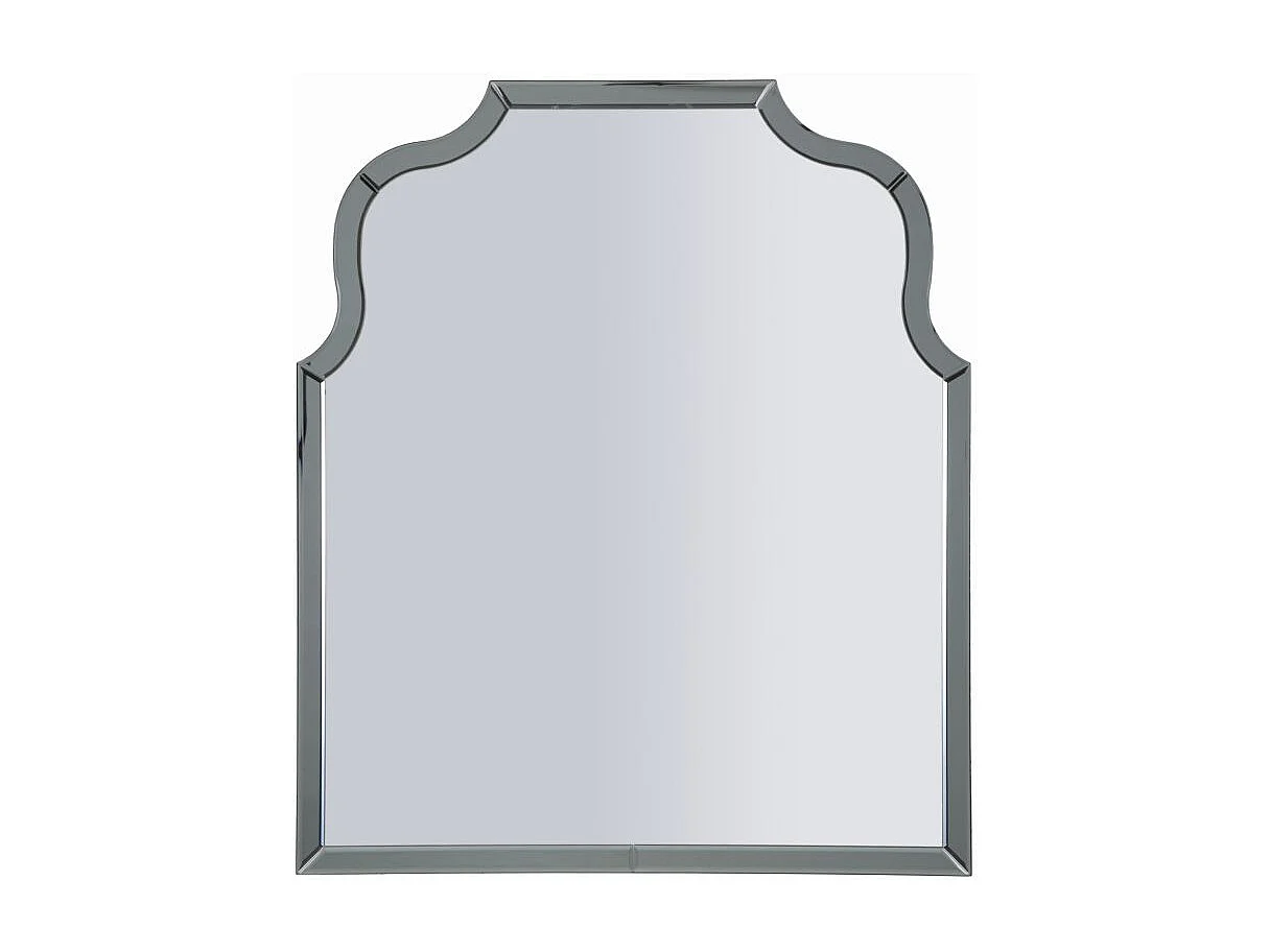 Miroir mural avec cadre en verre gris cm 85x1x100