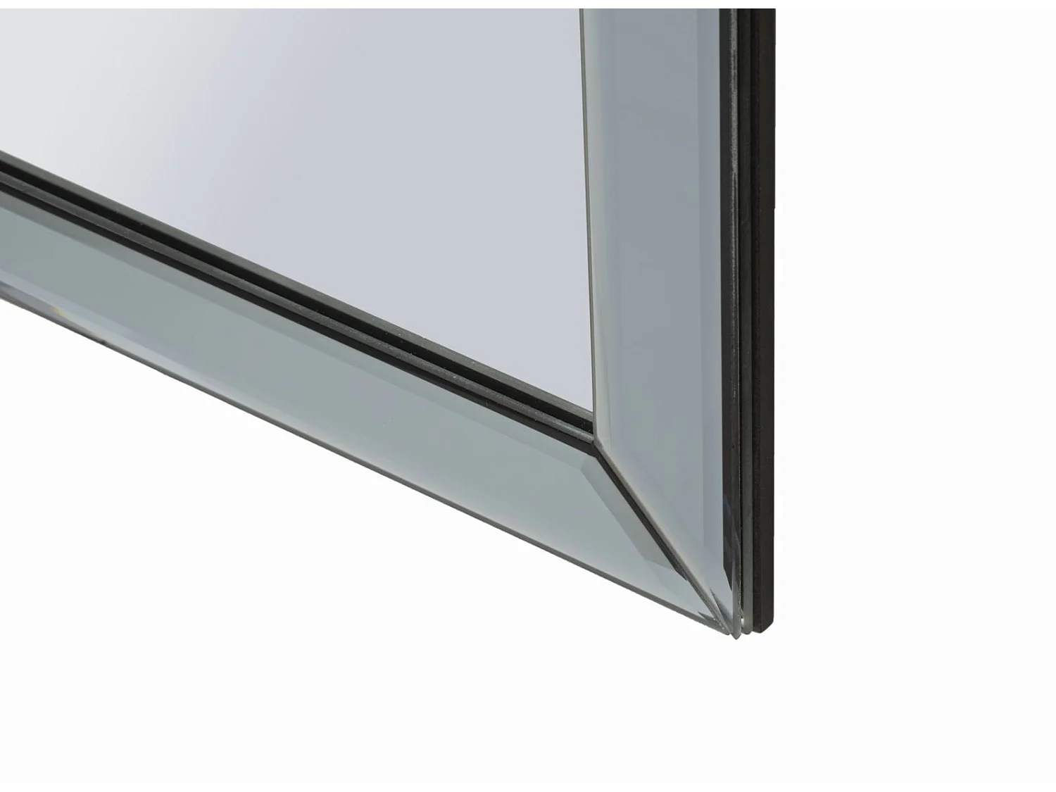 Miroir mural avec cadre en verre gris cm 85x1x100