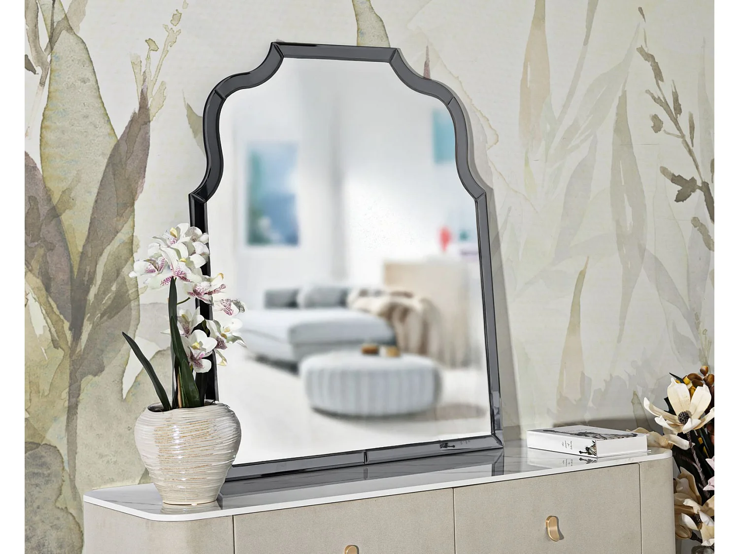 Miroir Mural "Ankara" 100cm Gris