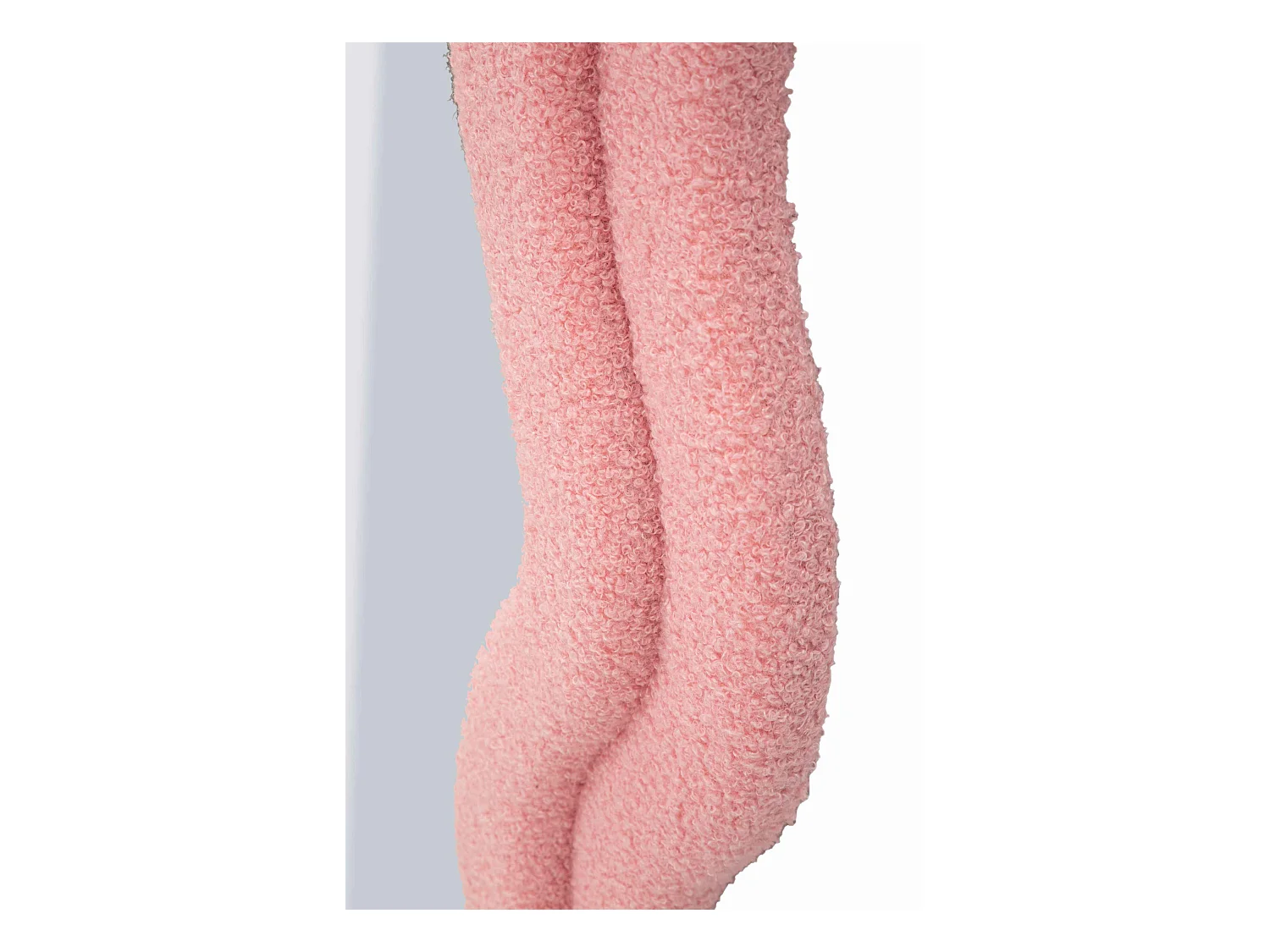 Miroir mural avec cadre en peluche rose cm 60x4x160