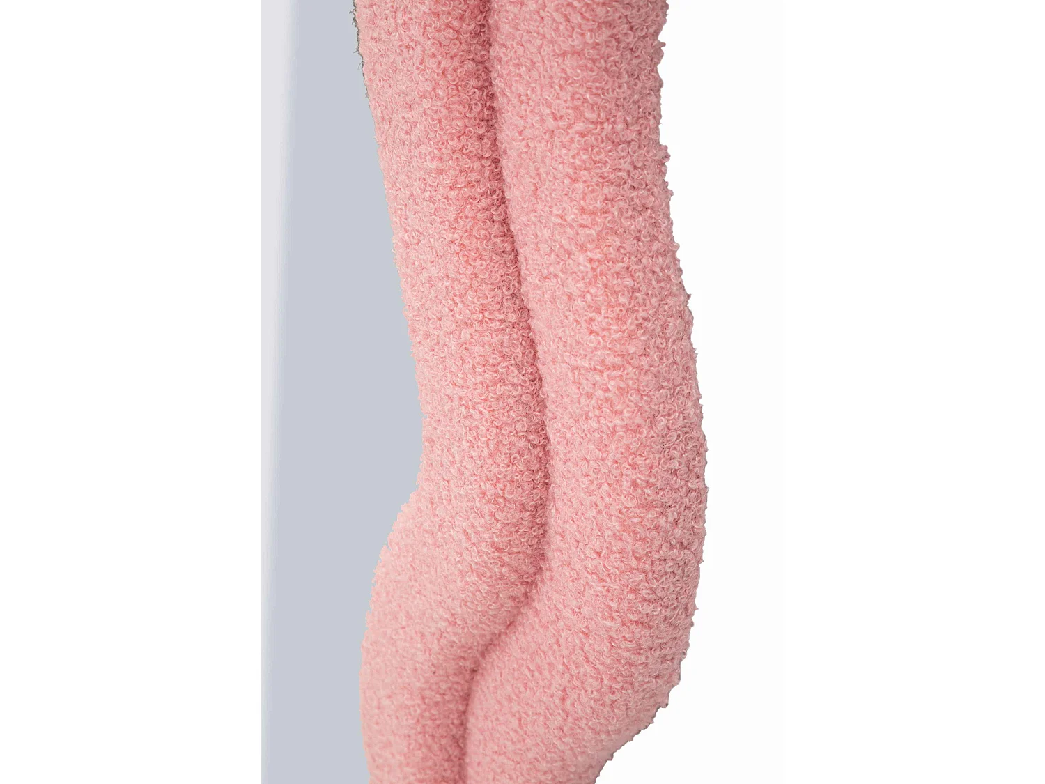 Miroir mural avec cadre en peluche rose cm 60x4x160