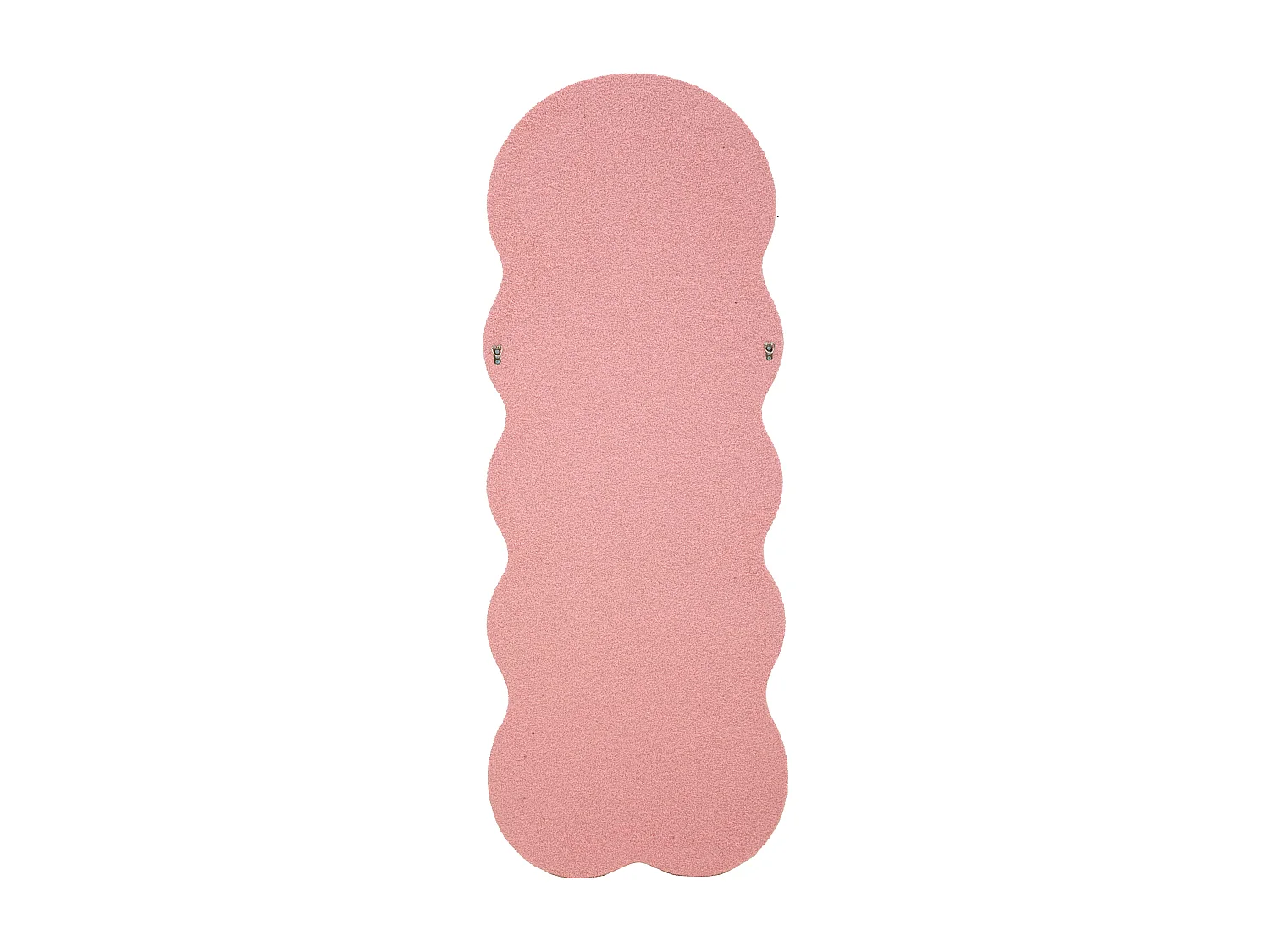 Miroir mural avec cadre en peluche rose cm 60x4x160