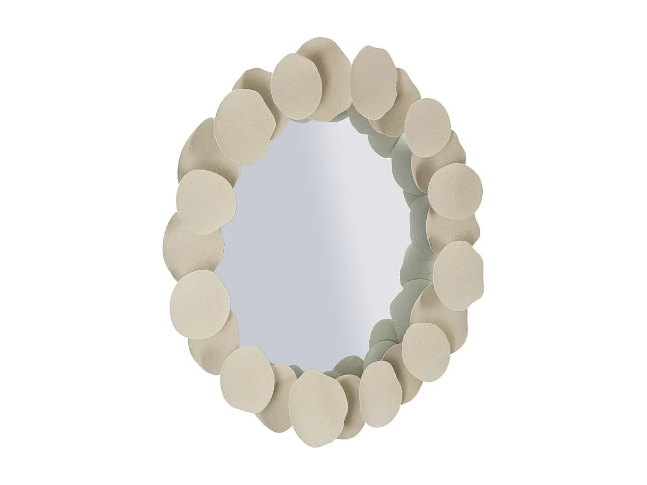 Miroir Mural "Dune" 85cm Crème