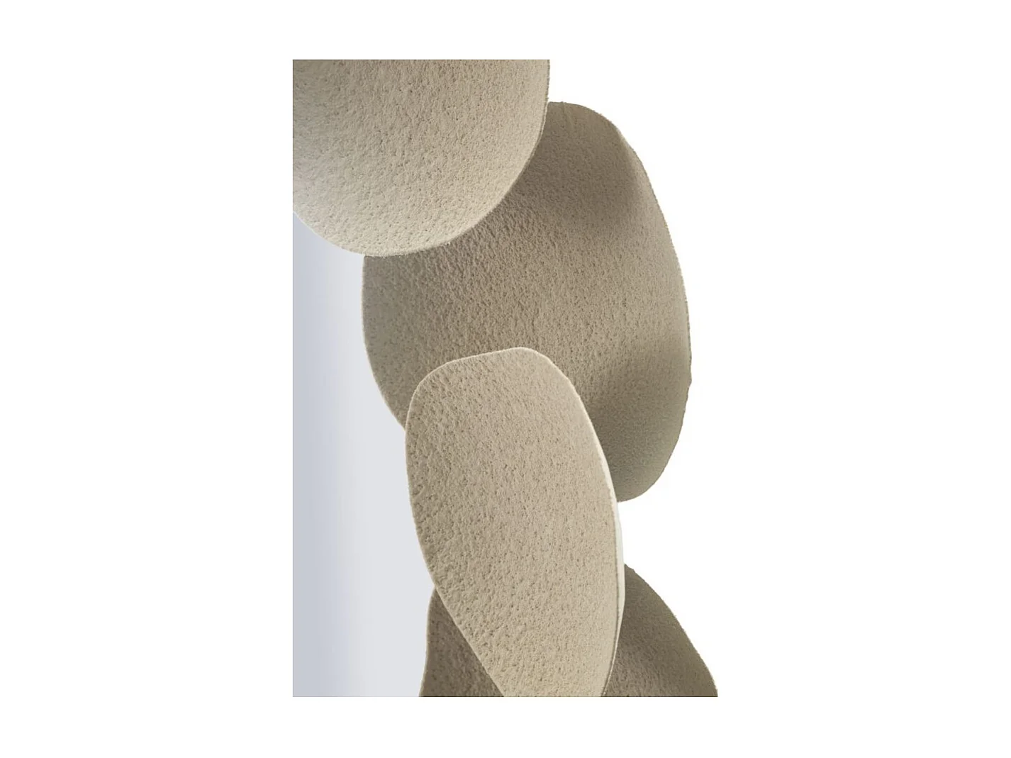 Miroir Mural "Dune" 85cm Crème