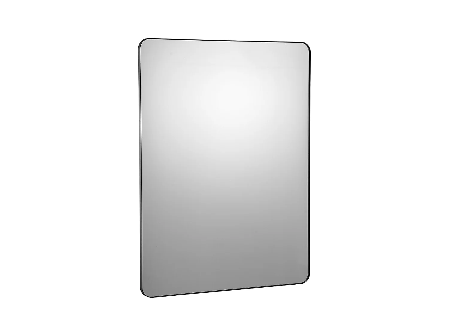 Miroir Mural SucceBuy 91,6 x 121,9 cm, Noir, Miroir avec Cadre en Alliage d'Aluminium