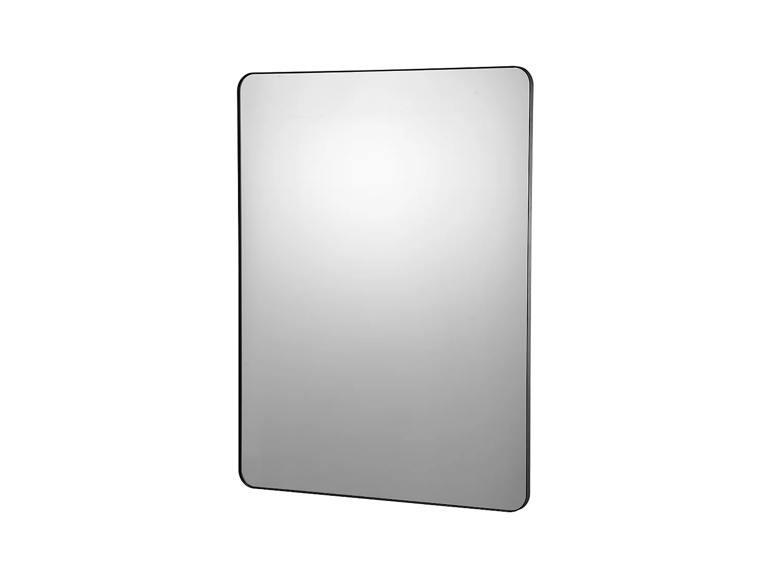 Miroir Mural SucceBuy 91,6 x 121,9 cm, Noir, Miroir avec Cadre en Alliage d'Aluminium