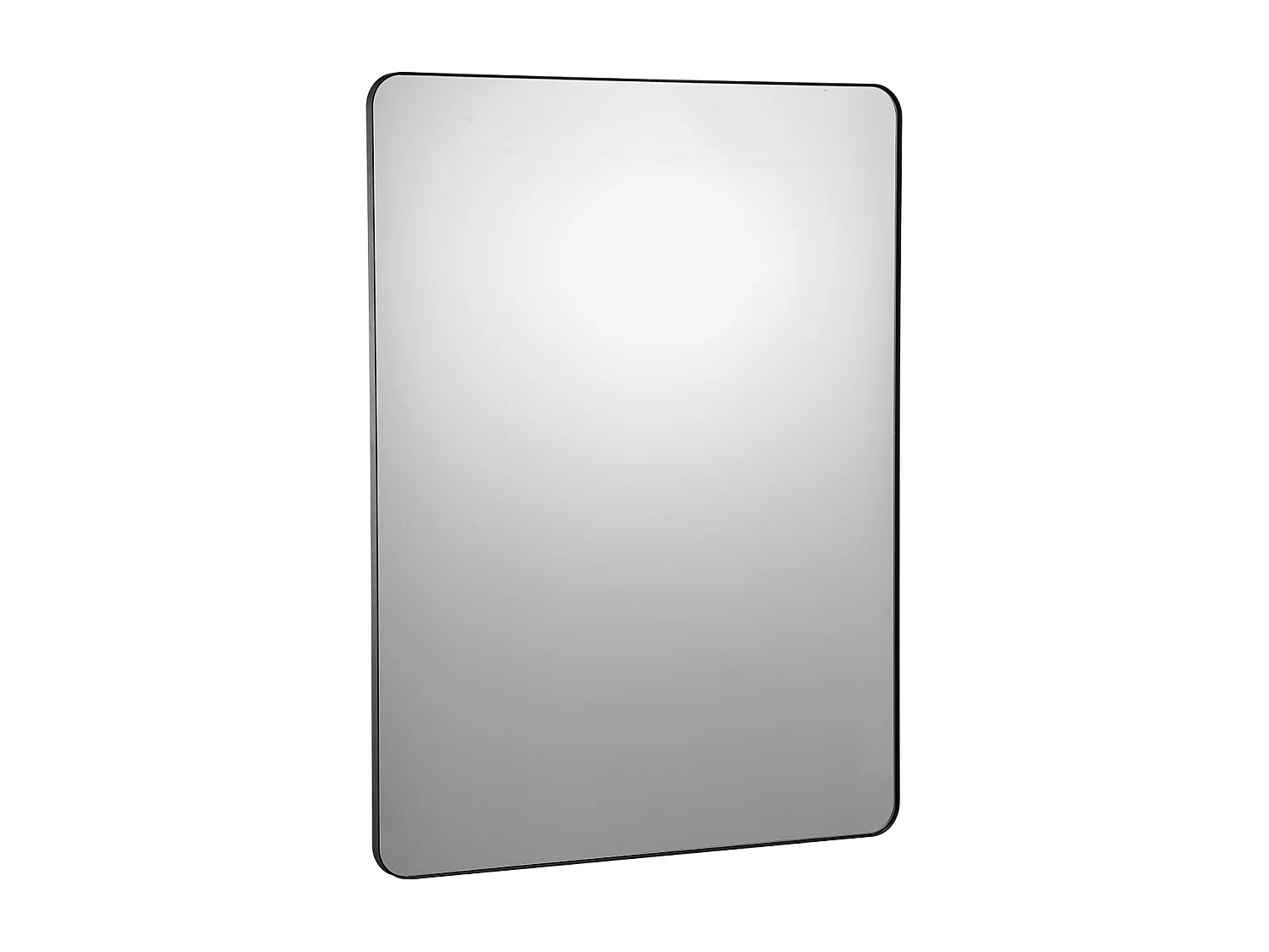 Miroir Mural SucceBuy 91,6 x 121,9 cm, Noir, Miroir avec Cadre en Alliage d'Aluminium