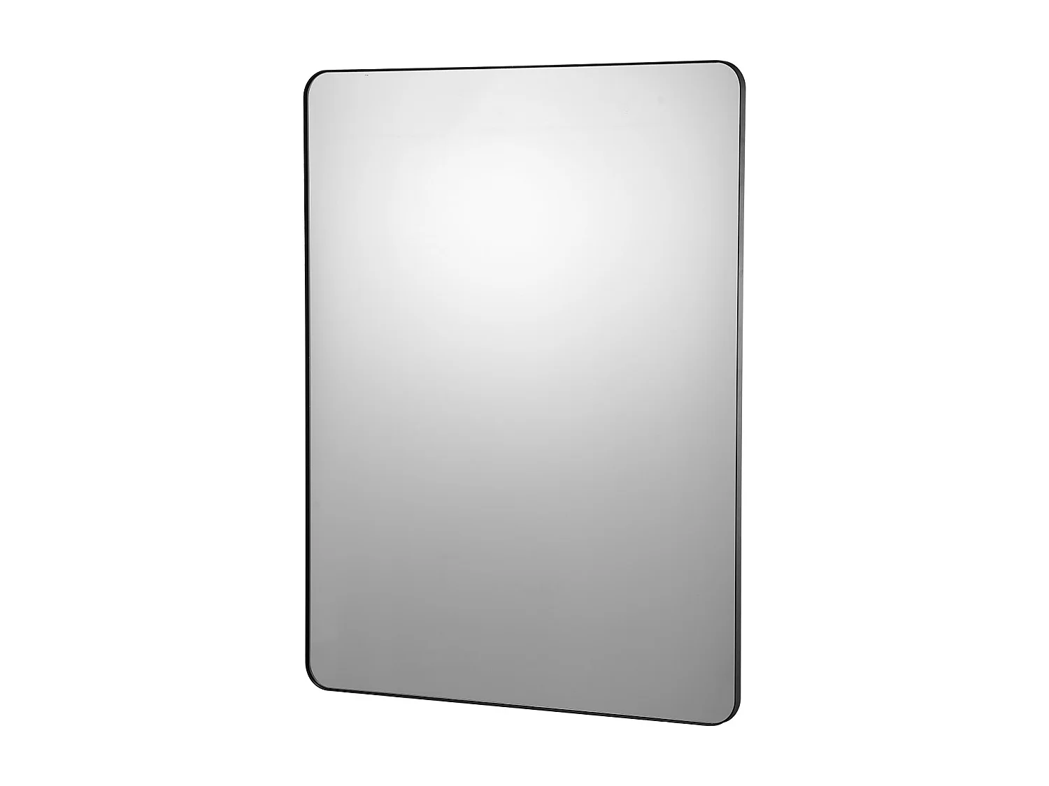 Miroir Mural SucceBuy 91,6 x 121,9 cm, Noir, Miroir avec Cadre en Alliage d'Aluminium