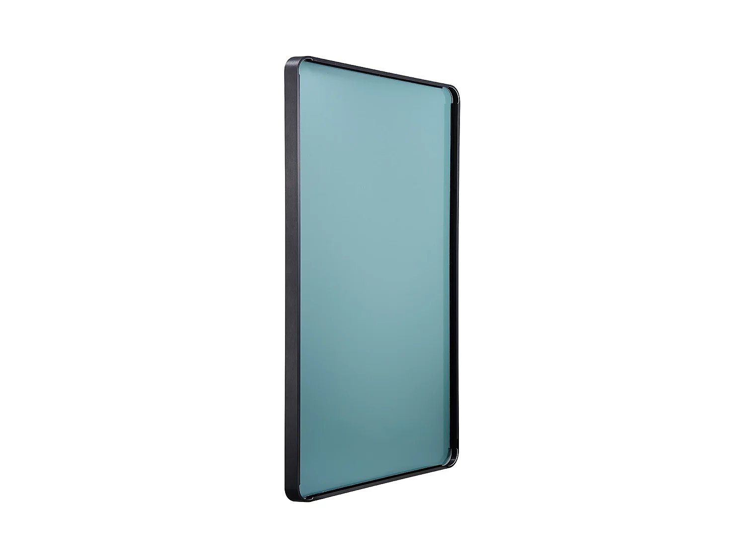 Miroir Mural SucceBuy 91,6 x 121,9 cm, Noir, Miroir avec Cadre en Alliage d'Aluminium