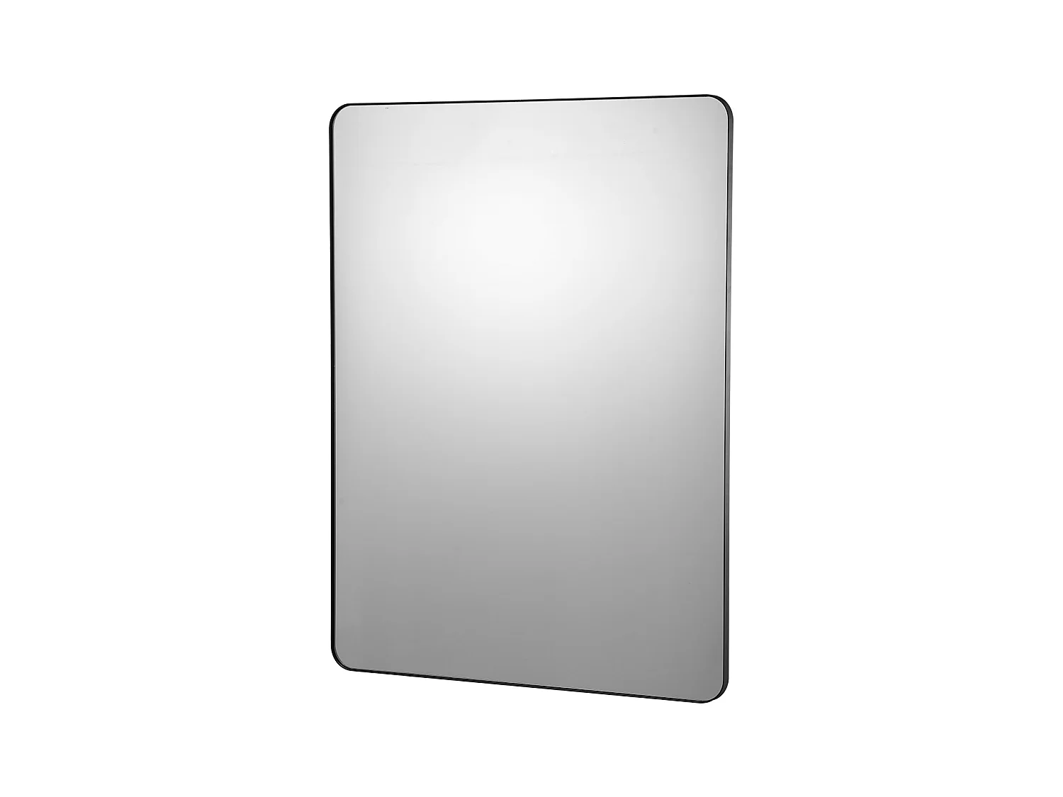 Miroir Mural SucceBuy 91,6 x 121,9 cm, Noir, Miroir avec Cadre en Alliage d'Aluminium