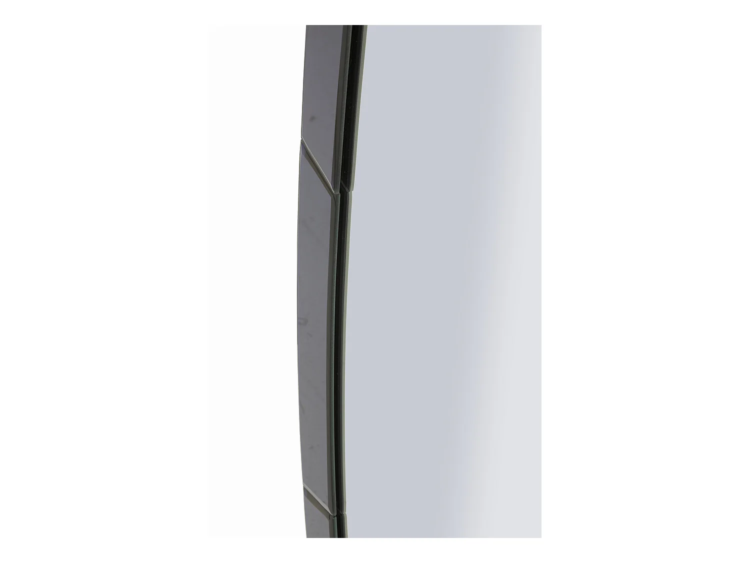 Miroir mural avec cadre en verre bleu cm 55x2x150