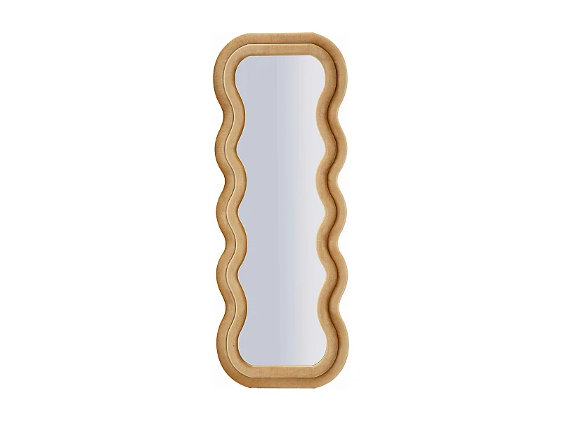 Miroir mural avec cadre en velours doré cm 60x6x160