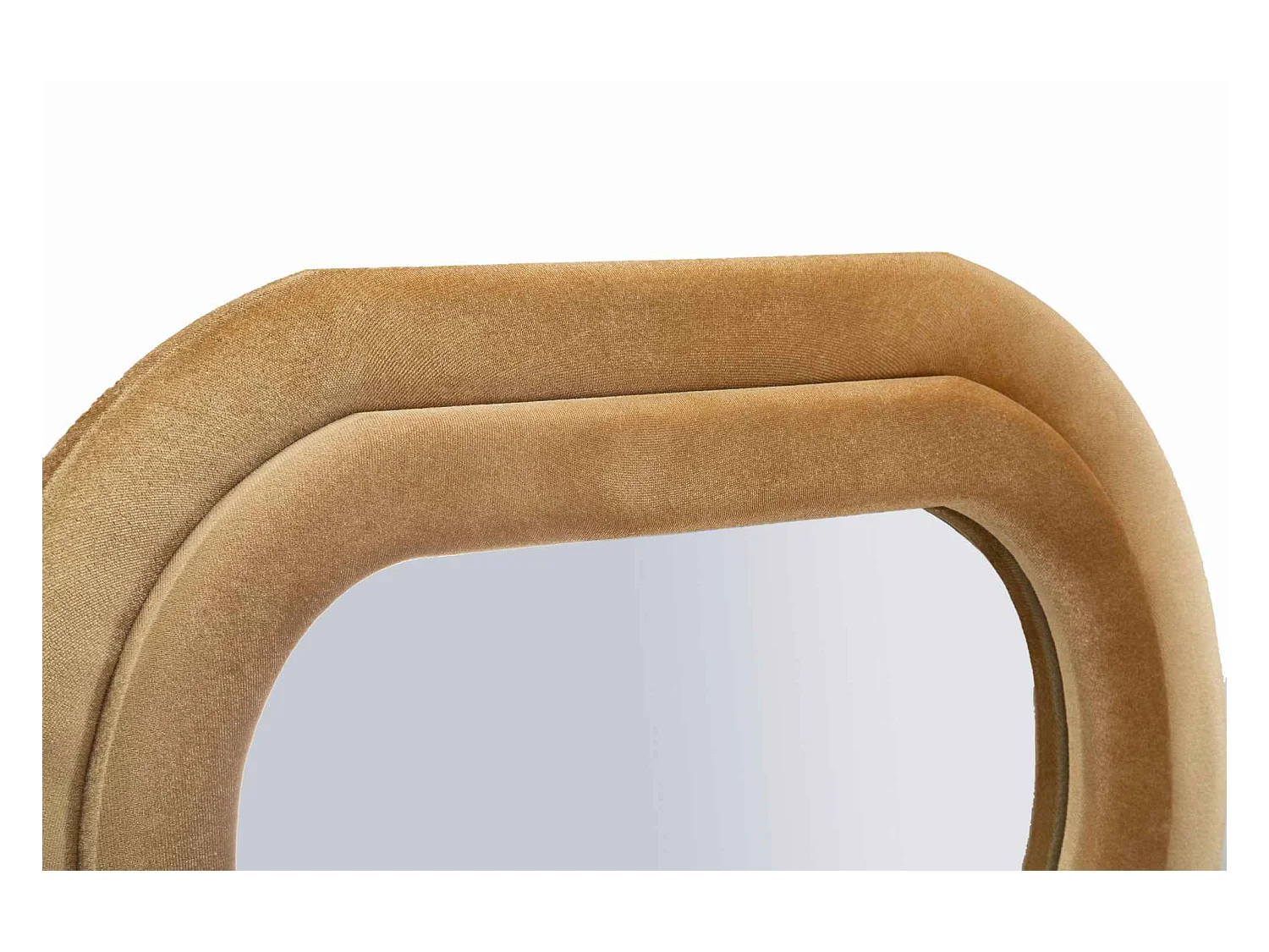 Miroir mural avec cadre en velours doré cm 60x6x160